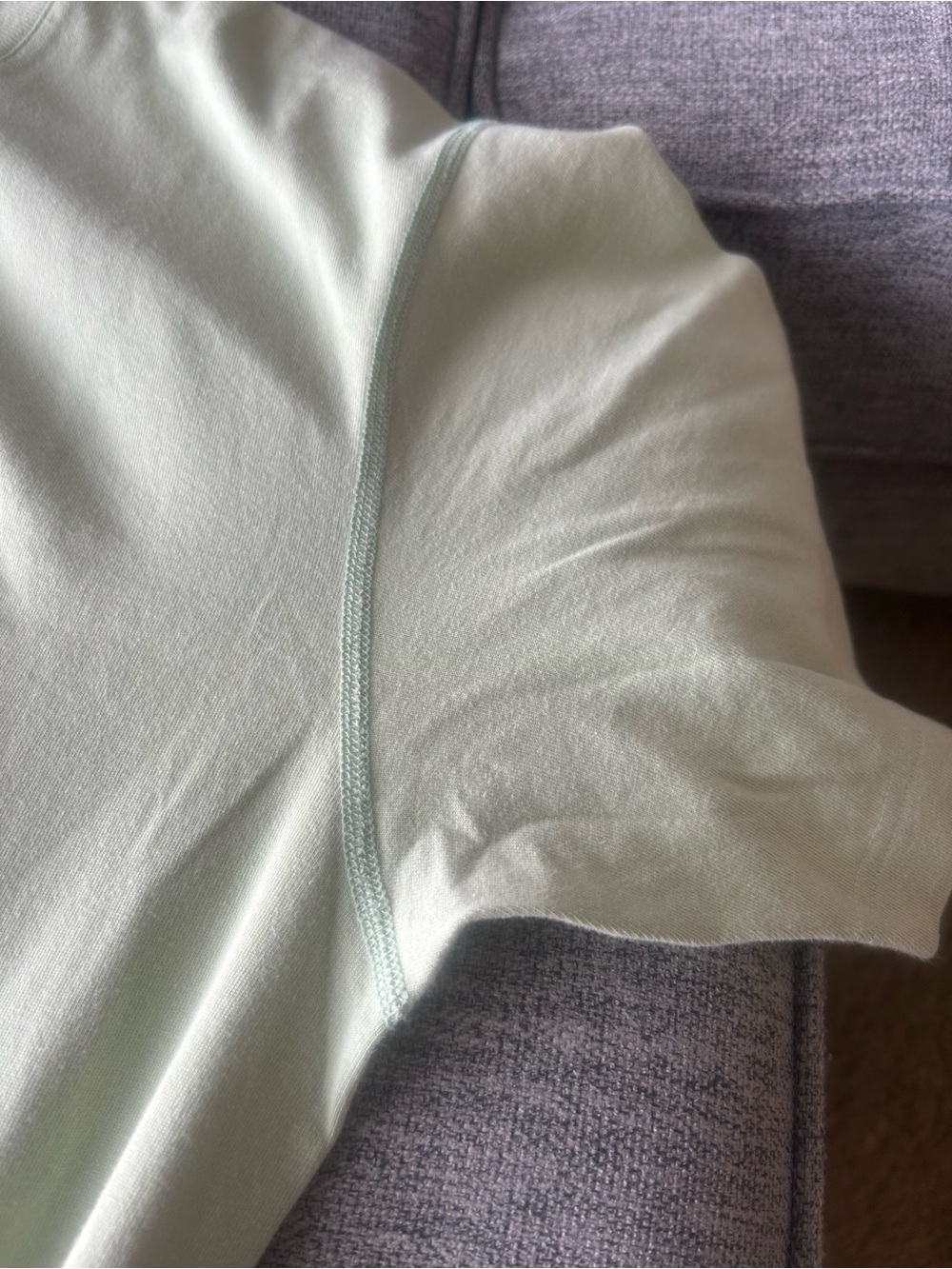 Reigning Champ Light Green Short Sleeve Crewneck Tee - Picture 3 of 5